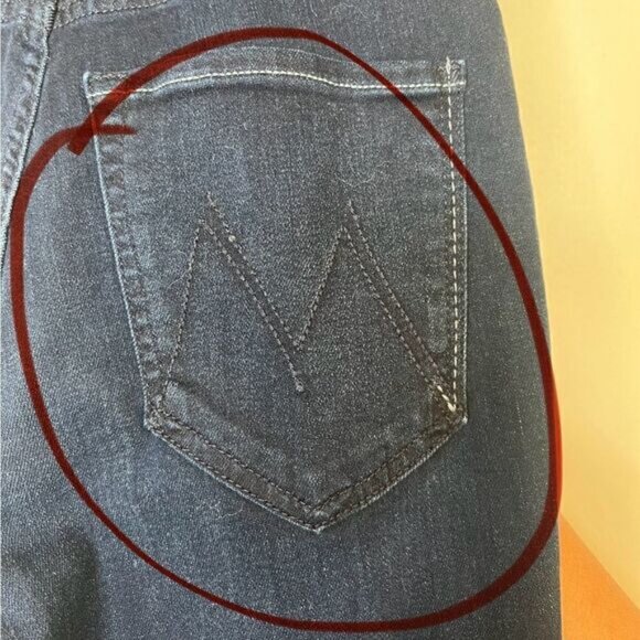 Mother Karaoke In Kyoto Blue High Waisted Pixie Rail Skimp Skinny Jeans 23 - Picture 9 of 14